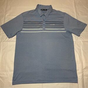 Travis Mathew Blue Polo Shirt,Short Sleeve Men’s Size L